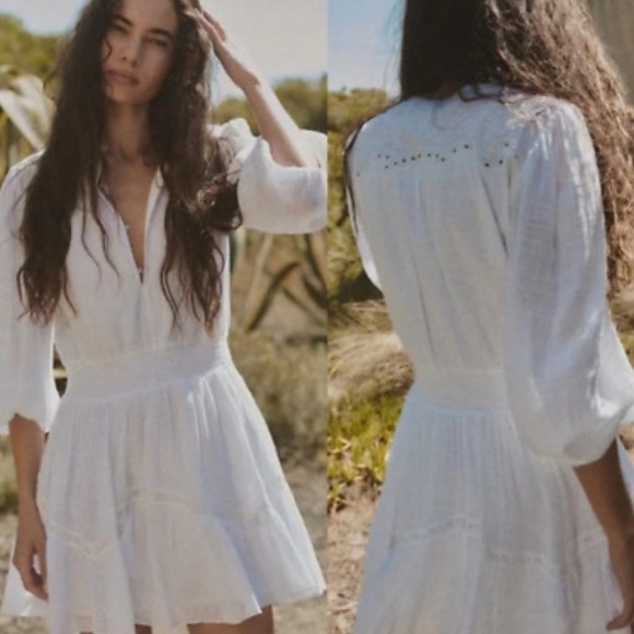 Zara Dresses & Skirts - ZARA- Embroidered Eyelet Dress